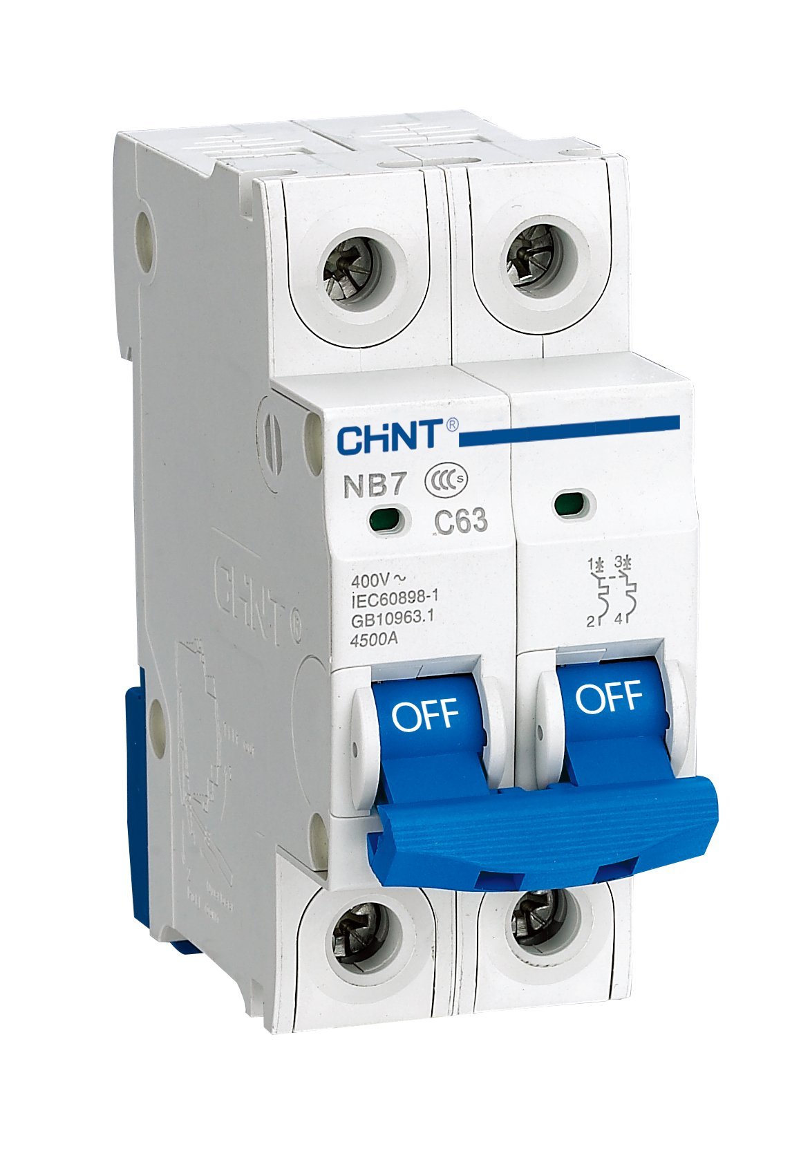 CHINT NB7 MEN 2P C25A مین چەنت سنگڵ